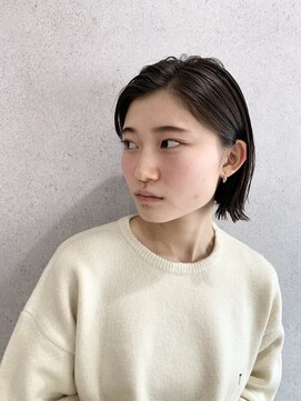 ミクマル(micmal) 20代30代★大人耳掛け☆無造作×外はね切りっぱなしボブ