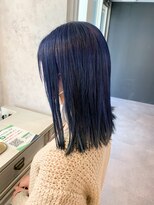 パルフェ ヘアー バイ オーク 九大学研都市(parfait hair byOAK) ネイビーブルー