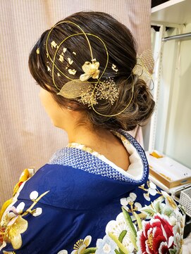 ブラウ ネイル パーティー(Blau Nail Party) 豪華！和装ヘア