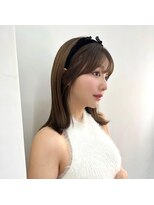 ノク 渋谷(nok)&nbsp;ミントアッシュロブ_ダークアッシュチェリーブラウンフェミニン