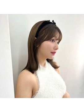 ノク 渋谷(nok) ミントアッシュロブ_ダークアッシュチェリーブラウンフェミニン