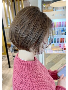 シャメル(Chamel) 絶壁解消ひし形シルエットショートボブ◇マットアッシュ