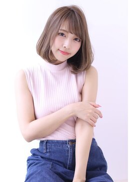 オーロ 緑地公園店(ORO) ローライトココアブラウン大人かわいいゆるふわシアーカラーロブ