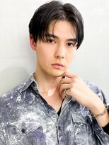 シアター(THEATER) 20代30代40代メンズビジネスツーブロックアッシュブラック