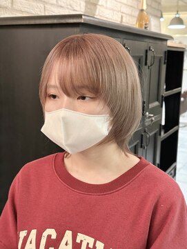 エル(L) milktea beige×mash wolf