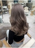 伸ばしかけヘアに!ダメージレスパールグレージュ