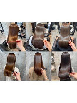 オシャレに見える白髪ぼかしハイライトや頭皮や髪に優しい薬剤でグレイカバーも♪【明治神宮前駅,原宿駅】