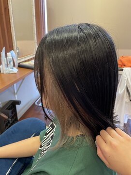 ピールアーク(peal ark) 10代20代大人可愛いインナカラーくすみベージュカラーボブディ