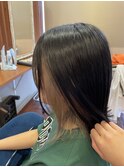 10代20代大人可愛いインナカラーくすみベージュカラーボブディ