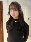 【阿部菜乃花】透明感ラベンダーグレージュダブルカラー