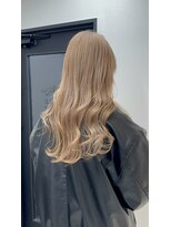 エトワール(ETOILE)&nbsp;神戸三ノ宮複雑履歴修正ミルクティーベージュダブルカラー