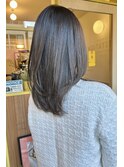 〈浅草 半個室〉オリーブグレージュ/ミディアムレイヤー