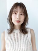 20代30代ミディアム顔周りレイヤーカット髪質改善トリートメント