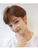 大人短め前髪カジュアルショート