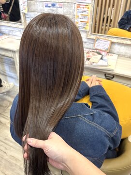 フゥカ 売市店(fuka) 艶髪！【オリーブベージュ×髪質改善トリートメント】　八戸