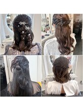 ゆるふわハーフアップ　［8-10時￥4800／10時～￥3800］