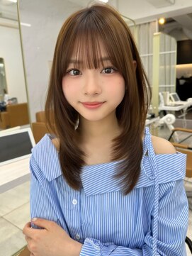 レイリー 原宿 表参道(Rayreee) シースルーバング/レイヤーロングレイヤーカット/前髪/小顔