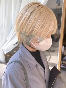 ルコル(LUCOL)の写真/【深井駅徒歩5分】インナーカラー/ハイライトはお任せ!!透明感のあるカラーデザインにも自信あり◎