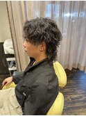 波巻きパーマ