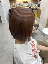 美容サロン シオン 菊水店 マロンブラウン ボブスタイル