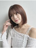 艶感×ナチュラルボブ｜大人可愛い似合わせカット