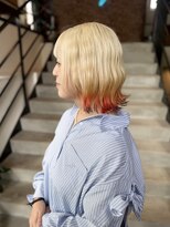 if&nbsp;裾カラー/オレンジ/ブラウン/ボブ/抜きっぱなしカラー