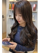 ベルベットヘア 千早店(Velvet hair)&nbsp;髪質改善カラー×グレージュ×くびれロング【みつ】