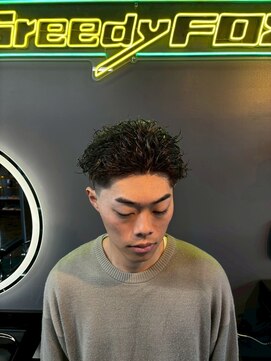 グリーディーフォックス 三軒茶屋(GreedyFOX) 波巻き/マッシュパーマ/ウルフ/ハイライト<理容室>三軒茶屋