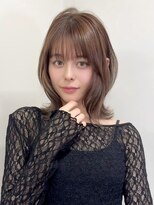アビー(ABBEY3) ミディアムボブレイヤーハッシュカットフェイスレイヤー大人ボブ