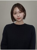 チョコレートカラー顔周りレイヤー20代~50代【西新大濠荒戸】