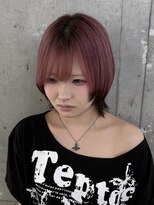 ルル 大宮駅東口(LULU)&nbsp;【ショートウルフ×デザインカラー】ピンク＆ブラック