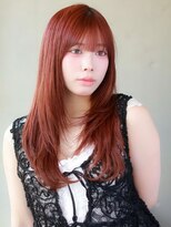ガリカ 両国(Gallica) 顔周りレイヤー×前髪×秋カラーチェリーブラウン