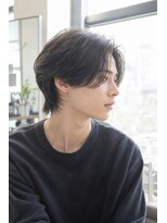 ユニオンデュオ 栄(Union Duo)&nbsp;軽やかミディウルフのセンターパートスタイル