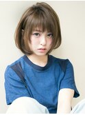 マッシュグレージュショート
