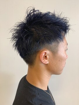 アヴァンス 北花田店(AVANCE) メンズスタイル × ネイビーブルー