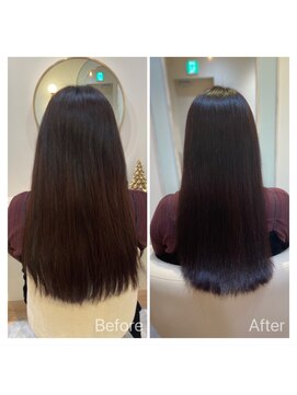 アンド ラ ブランシュ(&.La Blanche) 髪質改善大宮◎トリートメントで小顔効果？！