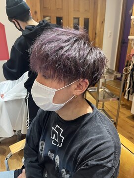 アヴァンス 天王寺店(AVANCE.) MEN'S HAIR 無造作×マッシュ×ラベンダー