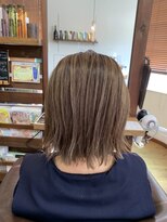 ビューティーショップ ニコ(Beauty shop nicco)&nbsp;ショート　フルハイライト　白髪ぼかし　大人カラー