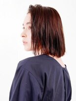 アース 三軒茶屋店(HAIR&MAKE EARTH) 三軒茶屋_セミロング_レディース_かき上げバング_ブラウン_小顔