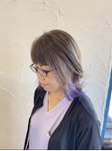 白髪ぼかし×インナーカラー