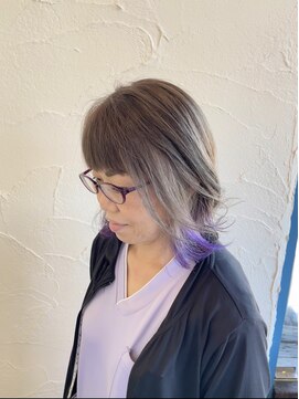 ヘアー ミュゼ 柱店(HAIR Musee) 白髪ぼかし×インナーカラー