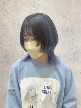 ラボヌールヘアー オリビエ 北千住店(La Bonheur hair Olivier) マッシュウルフ_アメジスト【OZAWA】