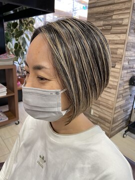 アロ 調布店(ARO) 白髪ぼかし・ハイライト・ケアブリーチ