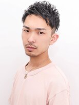 ルックグッドストア(LOOK GOOD STORE)&nbsp;束感ショートマッシュパーマウルフ波巻きハイライト273