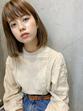 ヘアアンドメイク シークネクスト(HAIR&MAKE SeeK NEXT) 【SeeK NEXT 門井】ストレートボブ×グレージュ
