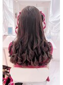 ひつじ編み込みツインスタイル