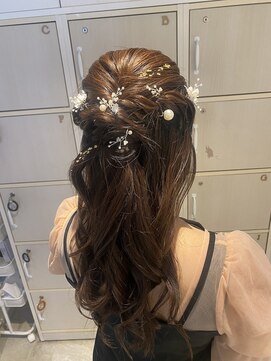 フィゼル 福島店(fizelle) ハーフアップ 原明日香