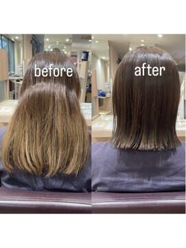 レーブバイファースト(reve by first) 切りっぱなし×オリーブ系カラー