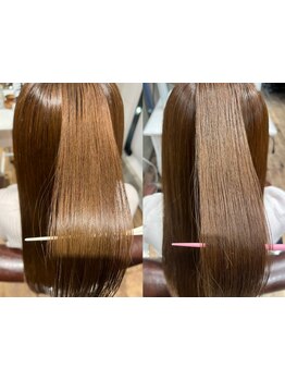 髪の内部に栄養を与える≪潤い集中トリートメント≫髪の収まりも良くなり、芯からみずみずしい髪質に導く♪