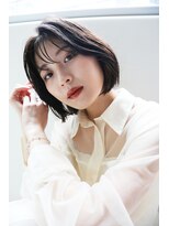 ギネス(Giness)&nbsp;ヘルシーシンプルボブ「前髪アンブレラカラーこなれミディ」